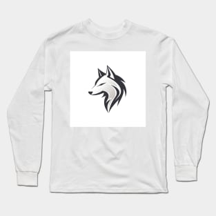 Frost Moon Wolf Shadow Long Sleeve T-Shirt